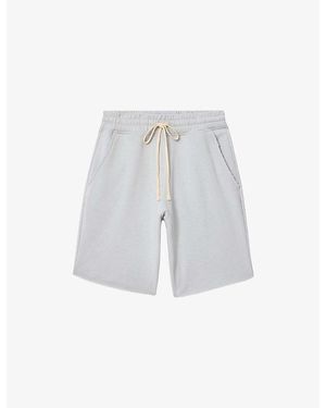 AllSaints Helix Straight-Fit Cotton-Jersey Shorts - White