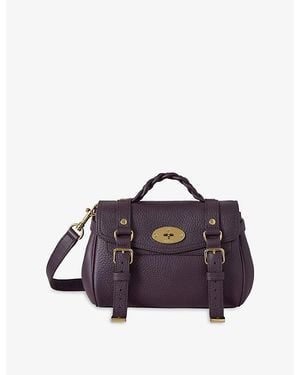 Mulberry Alexa Mini Leather Satchel Bag - Purple