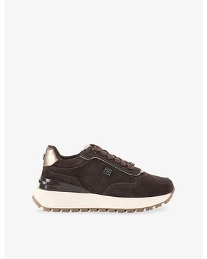 KG by Kurt Geiger Louisa Faux-Suede Trainers - Brown