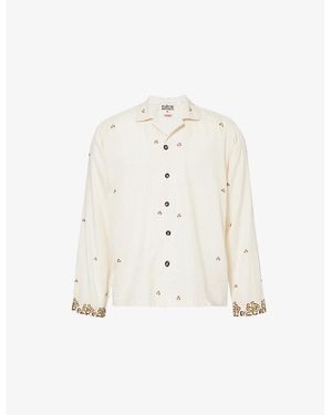 Kartik Research X Baracuta Camp-Collar Relaxed-Fit Cotton Shirt - White