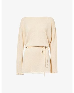 Dissh Tari Knit Mini Dress - Natural