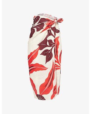Second Summer Jondal Linen Sarong - Red
