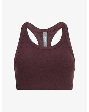 Vuori Elevation Racer Scoop-Neck Sports Bra - Purple