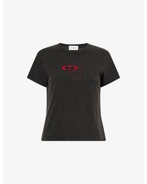 COACH X Brain Dead Logo 90S' Fit Cotton-Jersey T-Shirt - Black