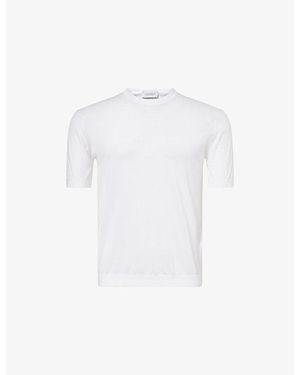John Smedley Torin Short-Sleeve Cotton-Jersey T-Shirt - White