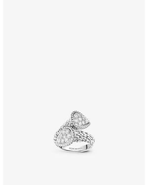 Boucheron Serpent Bohème Toi Et Moi 18Ct- And Diamond Ring - White