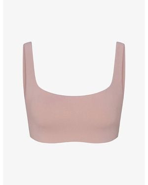 NikeSKIMS Matte Scoop-Neck Sports Bra - Pink