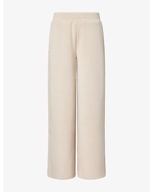 Now You Live Foxton Wide-Leg Stretch-Modal-Blend Jogging Bottoms - Natural