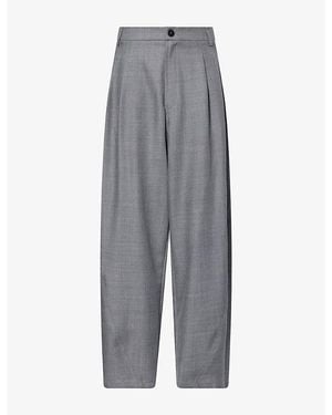 DARKPARK Phebe Wide-Leg Cotton Pants - Gray