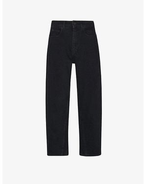 Whistles Barrel High-Rise Straight-Leg Jeans - Blue