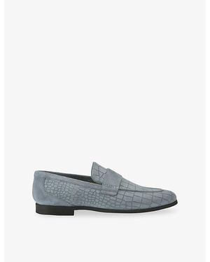 Kurt Geiger Aldgate Flex Suede Loafers - Grey