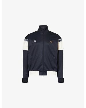 Fred Perry X Meyba Funnel-Neck Jersey Track Jacket - Blue