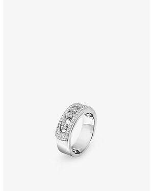 Messika Move Noa Pavé 18Ct And 0.46Ct Diamond Ring - White