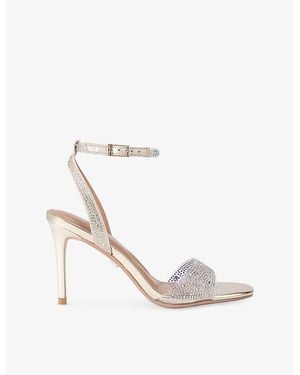 Carvela Kurt Geiger Positano Vinyl Heeled Sandals - White