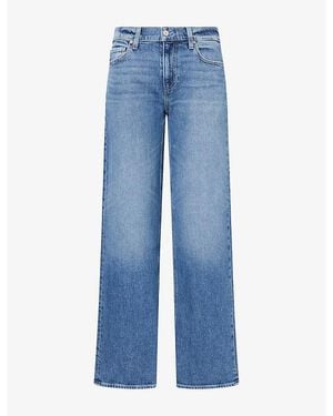 PAIGE Dana Straight-Leg Denim Jeans - Blue