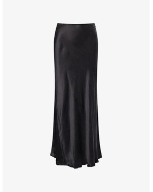 Dissh Colette Silk Midi Skirt - Black