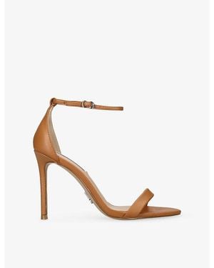 Steve Madden Tecy Leather Heeled Sandals - White
