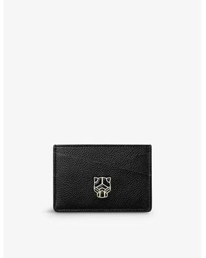 Cartier Panthère Graphique De Leather Card Holder - Black
