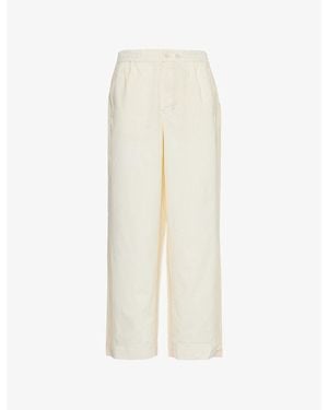 Hay Duo Relaxed-Fit Mid-Rise Pyjama Trousers - White