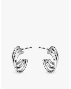 Shaun Leane Bound Hoop Size 2 Sterling- Earrings - Metallic