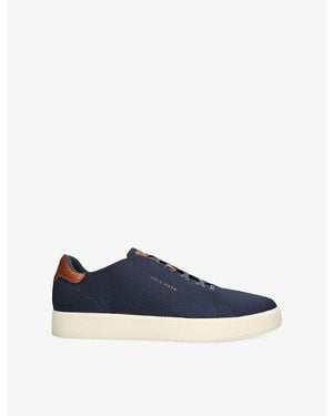 Cole Haan Grandpro Luxe Slip-On Stitchlite Knitted Sneakers - Blue