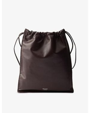 Prada Wish Nappa Leather Pouch - Black