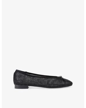 Carvela Kurt Geiger Emilia Mesh Ballet Flats - Black