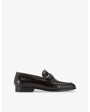 Steve Madden Passage Leather Loafers - Black