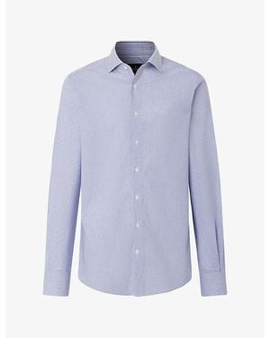 Hackett Bengal Tailored-Fit Stretch-Cotton Shirt - Blue