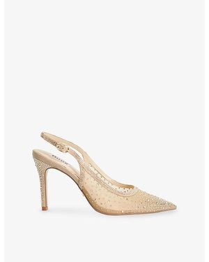 Dune Compassionate Rhinestone-Embellished Mesh Courts - Natural