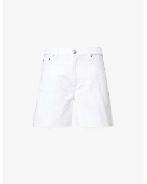 Rag & Bone Kaia High-Rise Denim Shorts - White