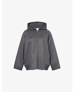 Bottega Veneta Double-Face Wool Blouson Jacket - Grey