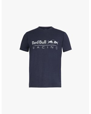 Red Bull Racing X Pepe Jeans Bull Racing X Pepe Jeans Dulwich Driver Logo-Print Short-Sleeve Cotton-Jersey T-Shirt - Blue