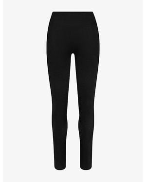 NikeSKIMS Satin Shine High-Waist Bonded 7/8 Leggings - Black