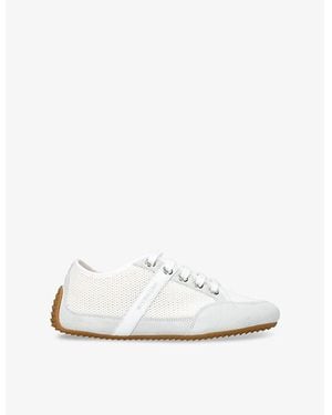 Givenchy Logo Mesh And Suede Low-Top Trainers - White