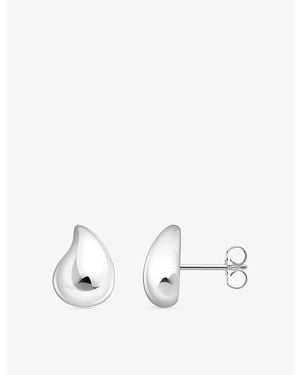 Thomas Sabo Organic Shape 925 Sterling Stud Earrings - White