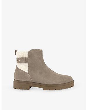 TOMS Astrid Suede Ankle Boots - Natural