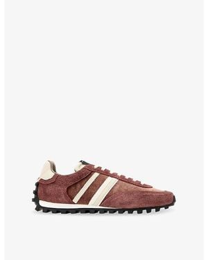 AllSaints Robin Suede And Mesh Sneakers - Brown