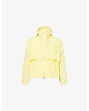 Summit Cold Wash Hooded Woven Jacket - Yellow