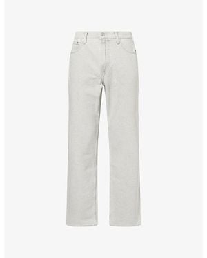 PAIGE Doheny Straight-Leg Denim Jeans - Grey