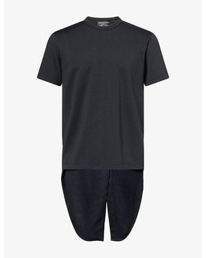 Comme des Garçons Long Tech-Jersey T-Shirt - Black
