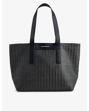 4th & Reckless Aruba Woven Tote Bag - Black
