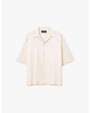 AllSaints Rialto Oversized Woven Shirt - Natural