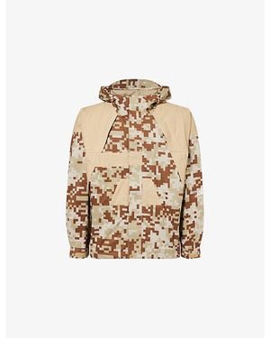 A Bathing Ape Bape X Kazuki Snow Hooded Shell Jacket - Natural