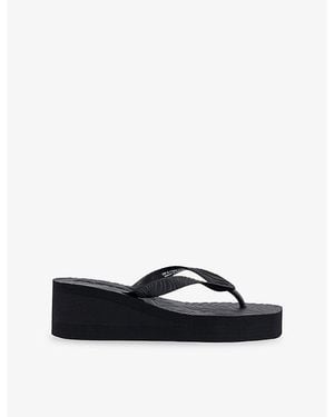 Sleeper High Platform Rubber Flip-Flops - Blue