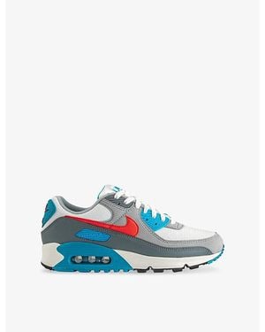 Nike Air Max Iii Leather And Mesh Trainers - Blue