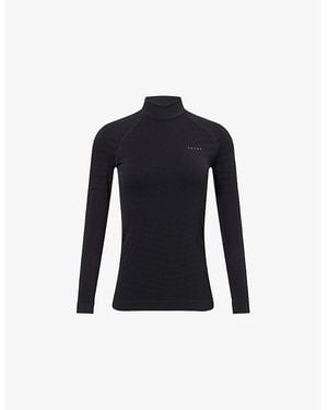 FALKE Maximum Warm Turtleneck Jersey Top - Blue