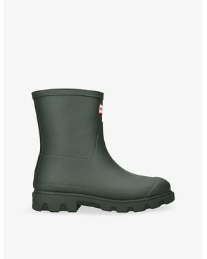 HUNTER Downpour Short Rubber Wellington Boots - Green