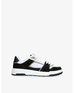 Cleens Layup Suede And Mesh Trainers - Black