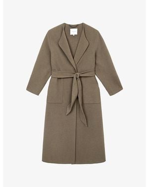 The White Company Patch-Pocket Regular-Fit Wool-Blend Coat - Brown